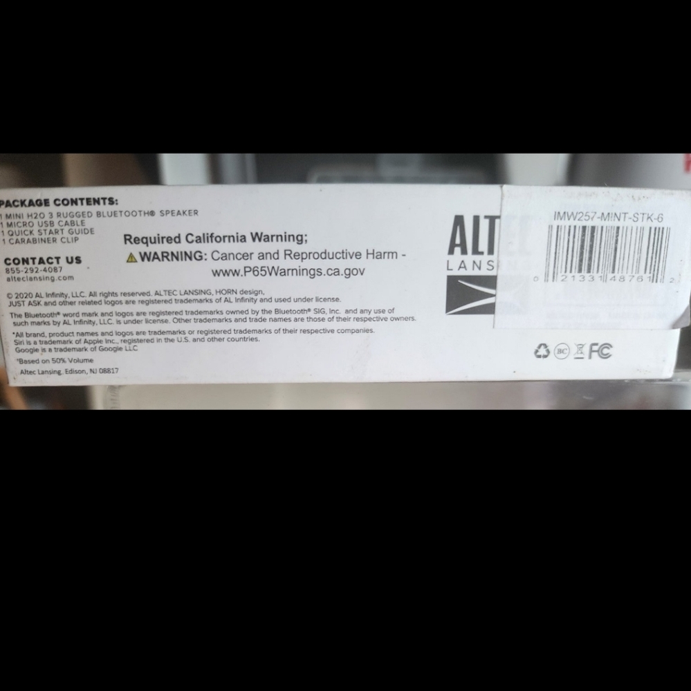 altec lansing waterproof bluetooth speakers - Picture 3 of 3